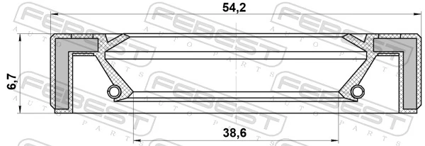 Купити 7703087209 Fiat/Alfa/Lancia Сальник піввісі переднього моста, лівої