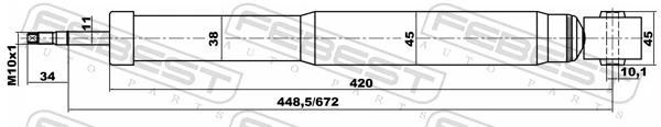 Купити 1623308280 Peugeot/Citroen Стійка амортизатора задня