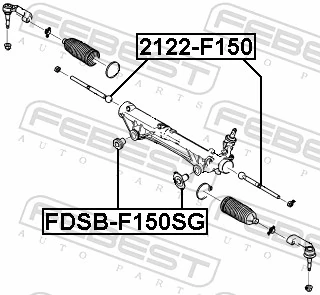 2122F150 Febest Тяги кермові