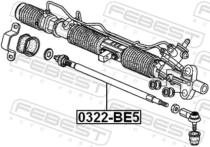 0322BE5 Febest Тяги кермові