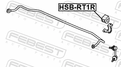 HSBRT1R Febest Прокладка стабільзатора заднього