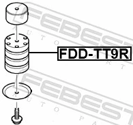 FDDTT9R Febest Відбійник задньої ресори