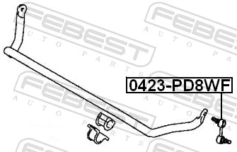 G72217 Optimal Тяга переднього стабілізатора