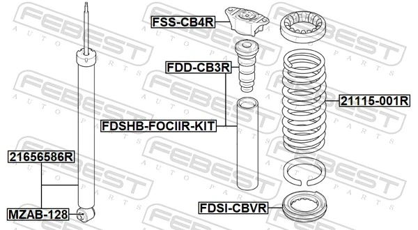 Купити 1318102 Ford Задні пружини