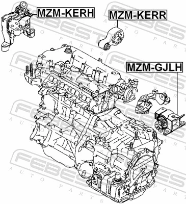 STKF5939040A SAT Задня подушка двигуна