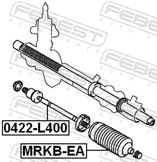 0422L400 Febest Тяги кермові
