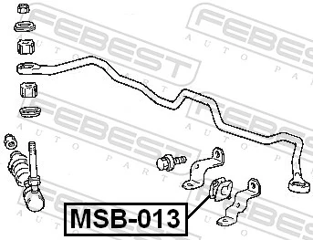 Подушка стабілізатора Korea (oem) MB808005 ціна, від 0.90 USD