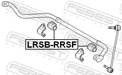 LRSBRRSF Febest Втулка стабілізатора переднього