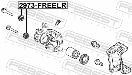 2973FREELR Febest Ремкомплект заднього гальмівного супорта