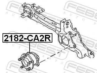 2182CA2R Febest Маточина задня