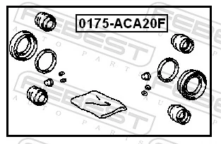 0175ACA20F Febest Ремкомплект гальмівної системи