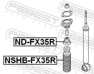 RK55240 Raiso Пильник стійки задньої