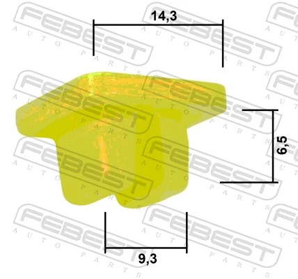 9018906018000 Daihatsu Пістон (кліп) кріплення підкрилки переднього крила