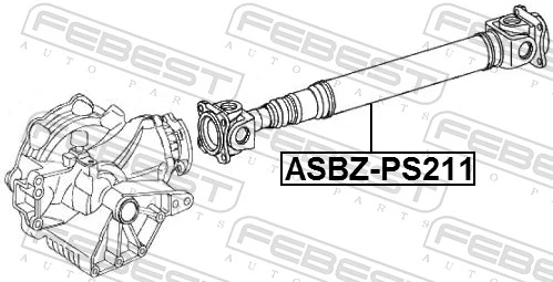 ASBZPS211 Febest Кардан передній