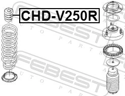 CHDV250R Febest Буфер заднього амортизатора