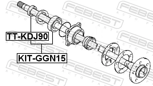 KITGGN15 Febest Підшипник ступиці задньої