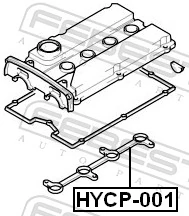 HYCP001 Febest Кільце ущільнювальне свічкового колодязя