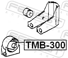 TMB300 Febest Подушка передньої опори двигуна