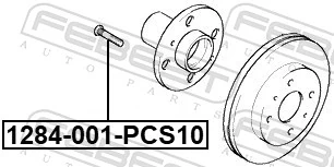 1284001PCS10 Febest Болт маточини