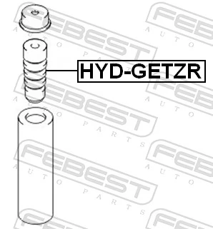 HYDGETZR Febest Буфер заднього амортизатора