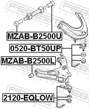 UH7434550 Mazda Кульові на авто