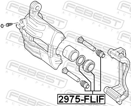 2975FLIF Febest Ремкомплект гальмівної системи