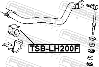 TSBLH200F Febest Втулка стабілізатора переднього