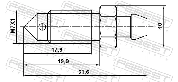 4773018030 Toyota Штуцер прокачування супорту гальмівного, переднього