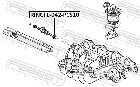 Кільце інжектора на Honda Prelude V BB