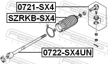 SZRKBSX4 Febest Пильник рульової