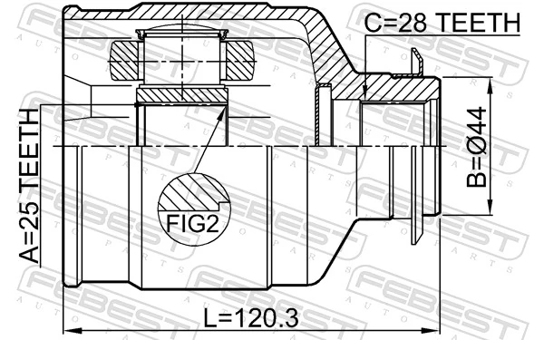 ШРКШ внутрішній, передній, правий Market (OEM) 495922Y050 ціна, від 84.45 USD