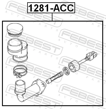 1281ACC Febest Циліндр зчеплення, головний