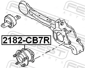 2182CB7R Febest Маточина задня