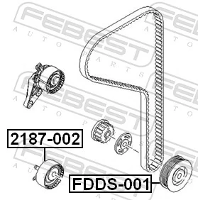FDDS001 Febest Демпфер колінвалу