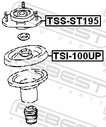 TSSST195 Febest Кріплення переднього амортизатора