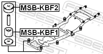 MSBKBF1 Febest Кріплення платформи
