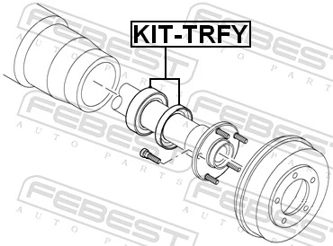 KITTRFY Febest Підшипник ступиці задньої