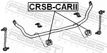 CRSBCARII Febest Втулка стабілізатора переднього