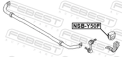54613EG11A Nissan/Infiniti Втулка стабілізатора переднього