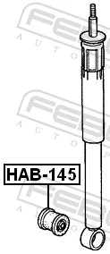 HAB145 Febest Сайлентблок амортизатора заднього