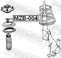 MZB004 Febest Підшипник опори амортизатора