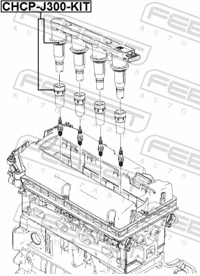 CHCPJ300KIT Febest Свічковий накінечник