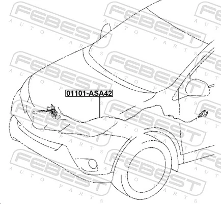 Трос замка капота на Toyota RAV4 IV A4