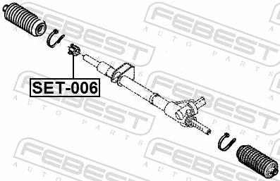 SET006 Febest Ремкомплект до рульової рейки