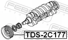 TDS2C177 Febest Демпфер колінвалу