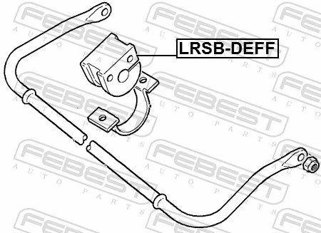 LRSBDEFF Febest Втулка стабілізатора переднього
