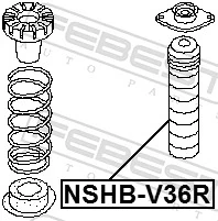 NSHBV36R Febest Пильник стійки задньої