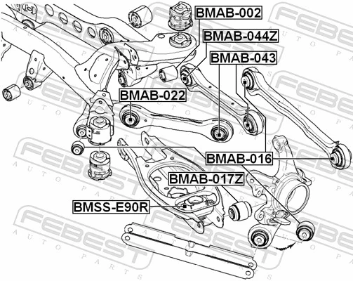 Купити Опора амортизатора заднього BMW X1  E84