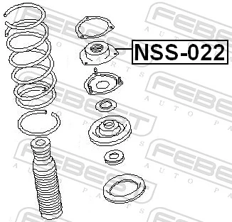 NSS022 Febest Кріплення переднього амортизатора