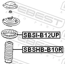 SBSHBB10R Febest Пильник стійки задньої